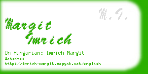 margit imrich business card